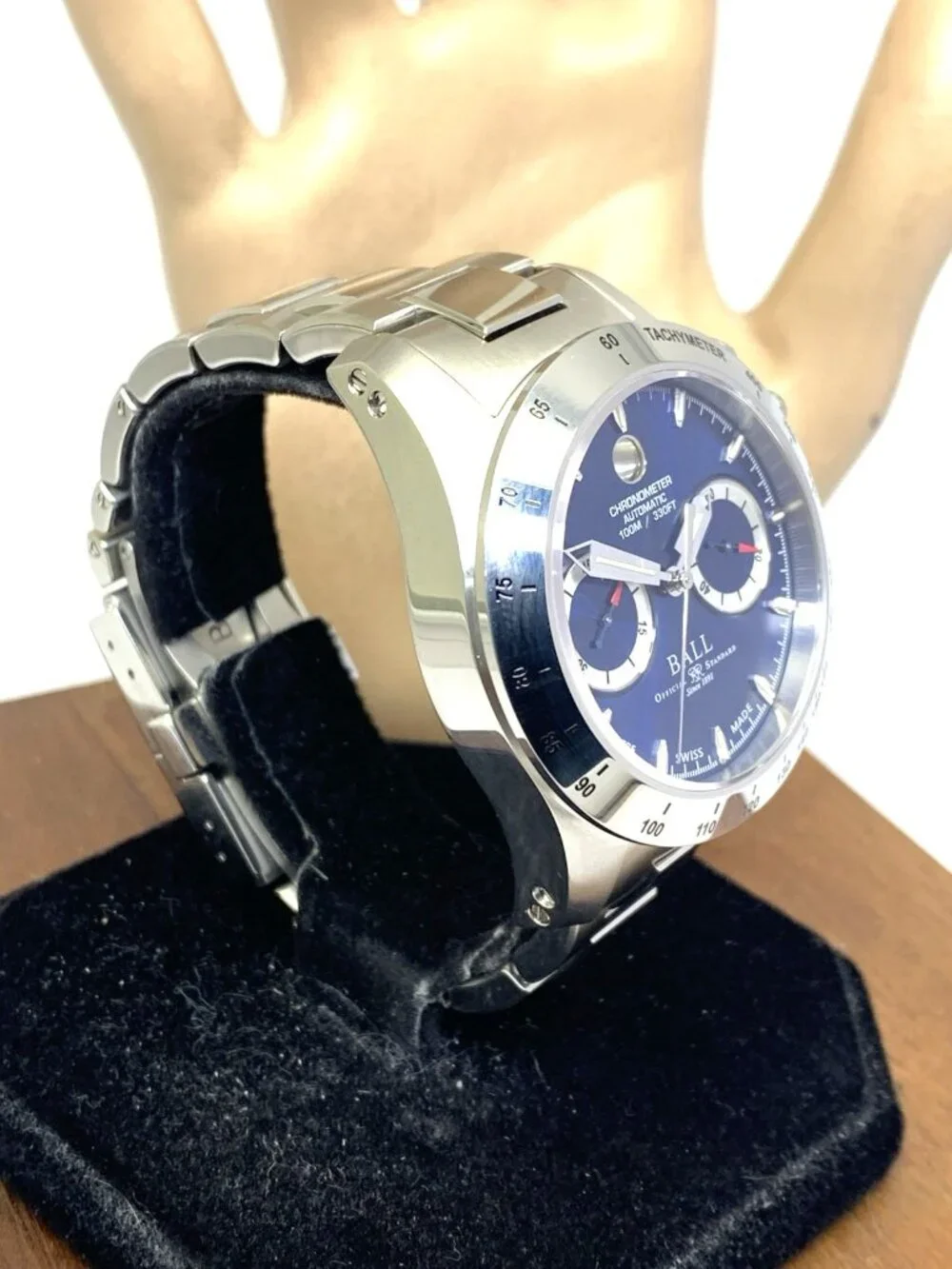 Ball Engineer Men's Watch CM2098C Automatic Chronograph Blue Dial Steel 41mm